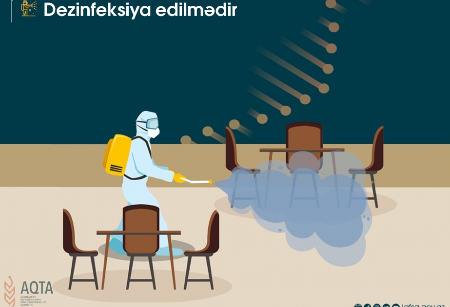 İctimai iaşə müəssisələrində təmizlik və dezinfeksiya tədbirlərinə ciddi əməl olunmalıdır