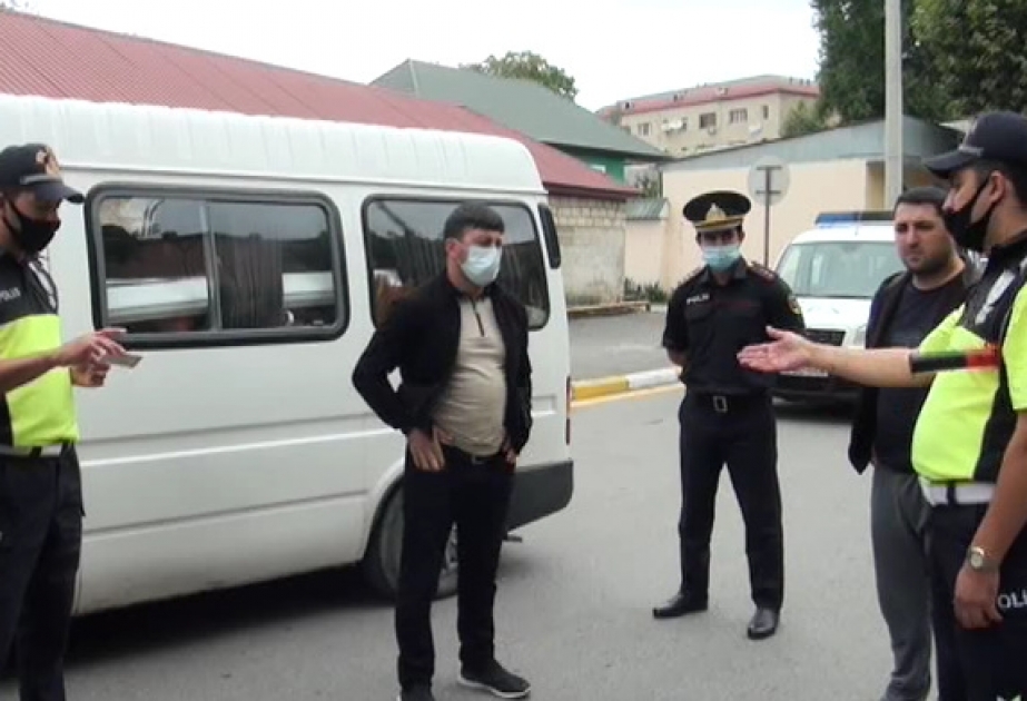 Polis əməkdaşları İsmayıllıda ictimai nəqliyyatda reyd keçiriblər