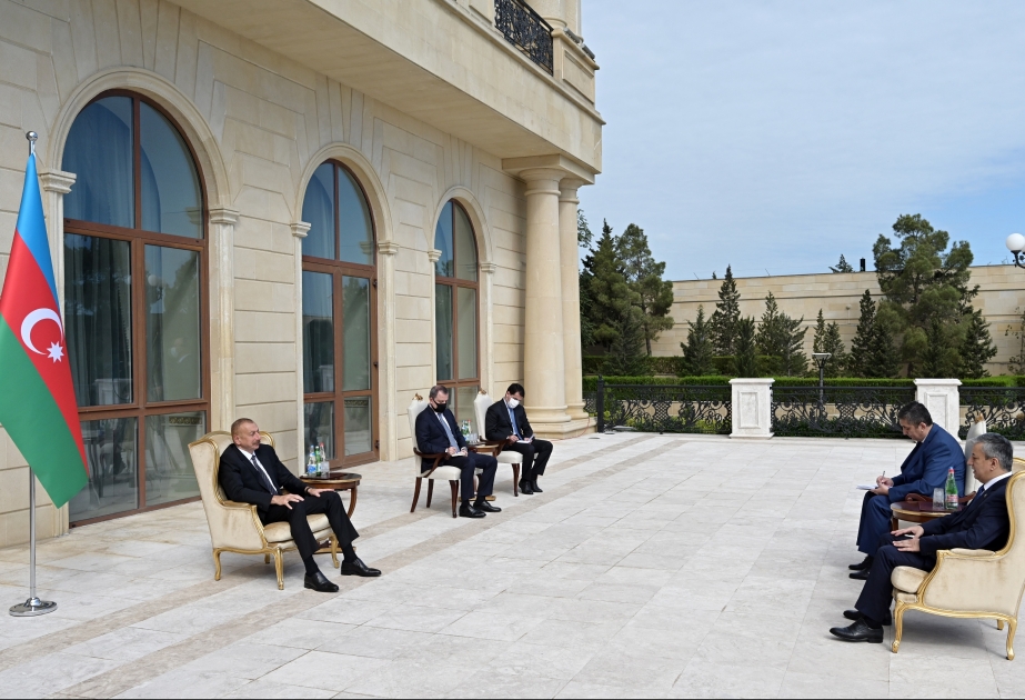 President Ilham Aliyev received credentials of incoming Uzbek ambassador VIDEO
