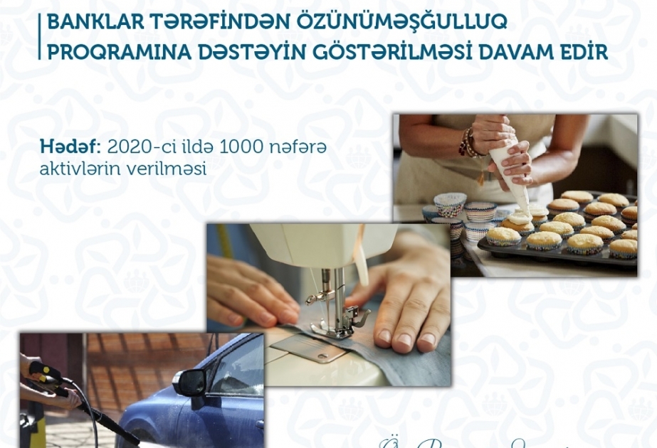 Bu il özünüməşğulluq proqramının 250-dək iştirakçısına banklar tərəfindən aktivlər verilib