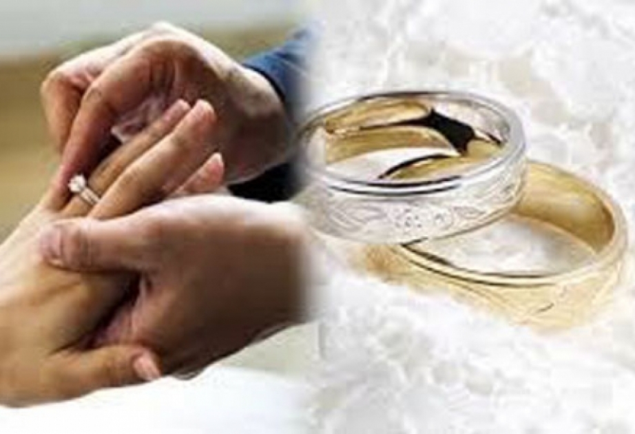 В первом полугодии в Азербайджане зарегистрирован 17 тысяч 841 брак