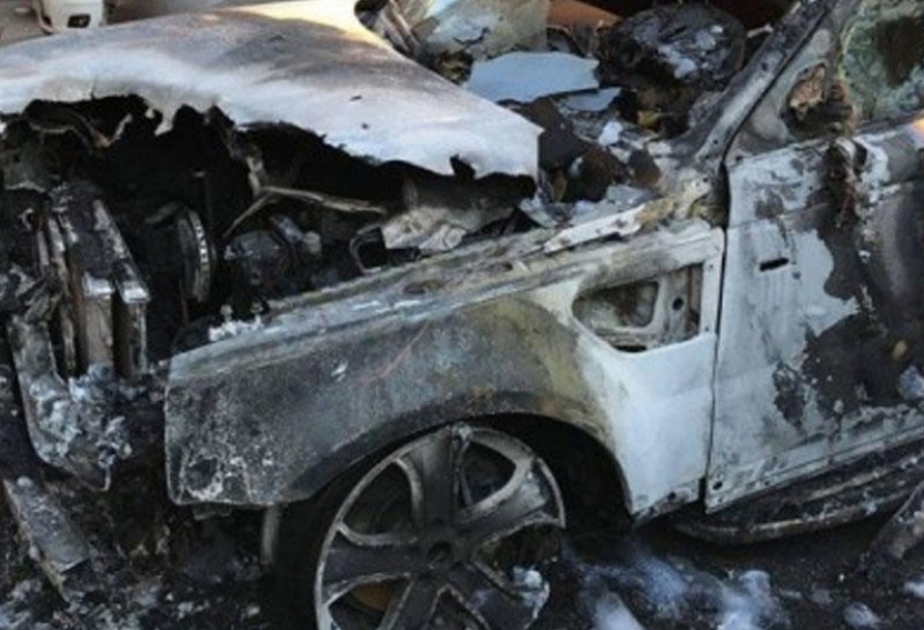 Xəzər rayonunda “Land Rover” markalı avtomobil yanıb