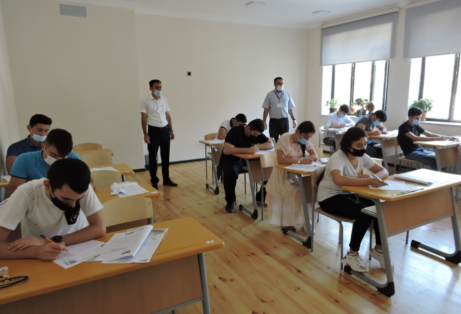 Şəkidə ali məktəblərə qəbul imtahanları karantin dövrünün tələblərinə uyğun aparılıb