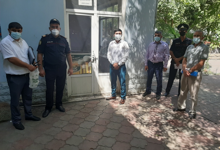 Ağdaşda ictimai iaşə müəssisələrində reyd keçirilib, qaydaları pozanlar cərimələnib