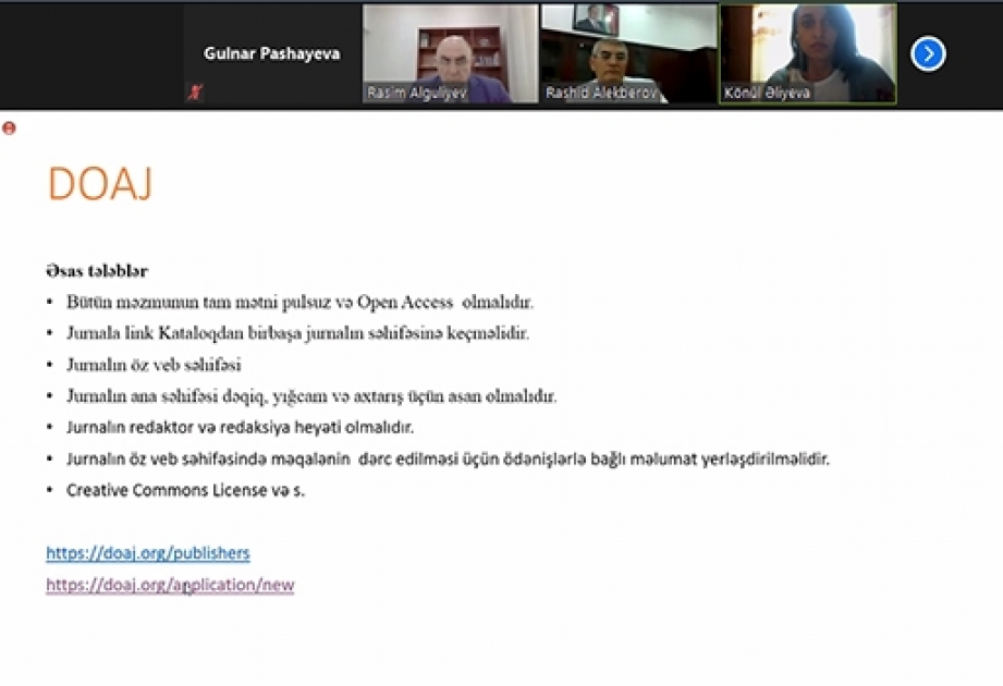 İnformasiya Texnologiyaları İnstitutu jurnallarının beynəlxalq elmi bazalarda indeksləşməsi məsələsi müzakirə olunub