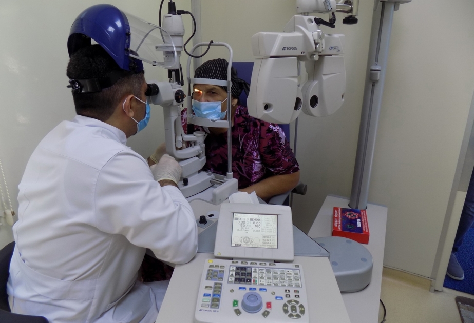 Akademik Zərifə Əliyeva adına Milli Oftalmologiya Mərkəzinin avtomobil səyyar klinikası Astarada