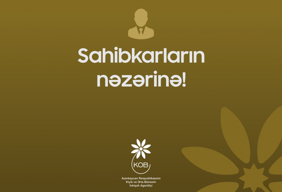 KOBİA sahibkarlara müraciət edib
