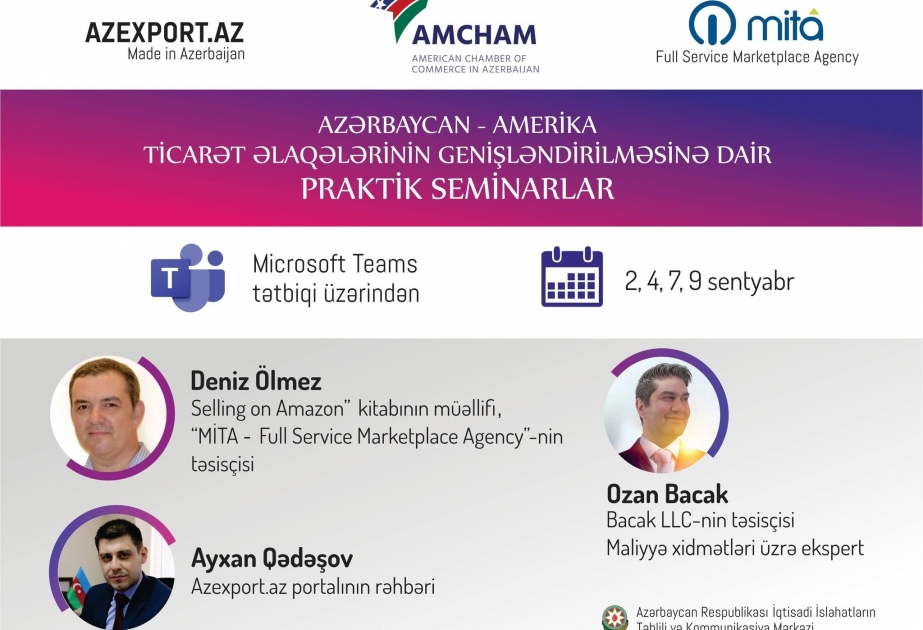 Azərbaycan-Amerika Ticarət əlaqələrinin genişləndirilməsinə dair seminar keçiriləcək