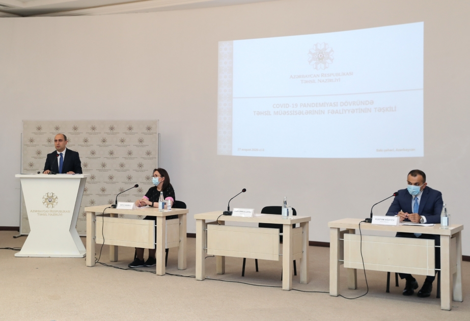 Təhsil naziri: Biz ən uyğun və riskli olmayan təhsil barədə düşünməliyik