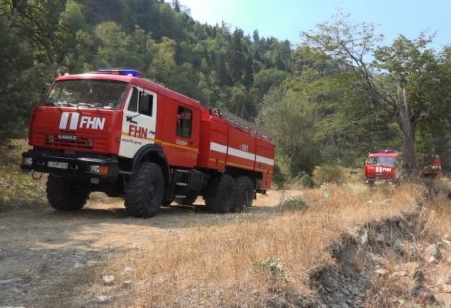 Xızıda dağlıq ərazidə baş verən yanğın söndürülüb