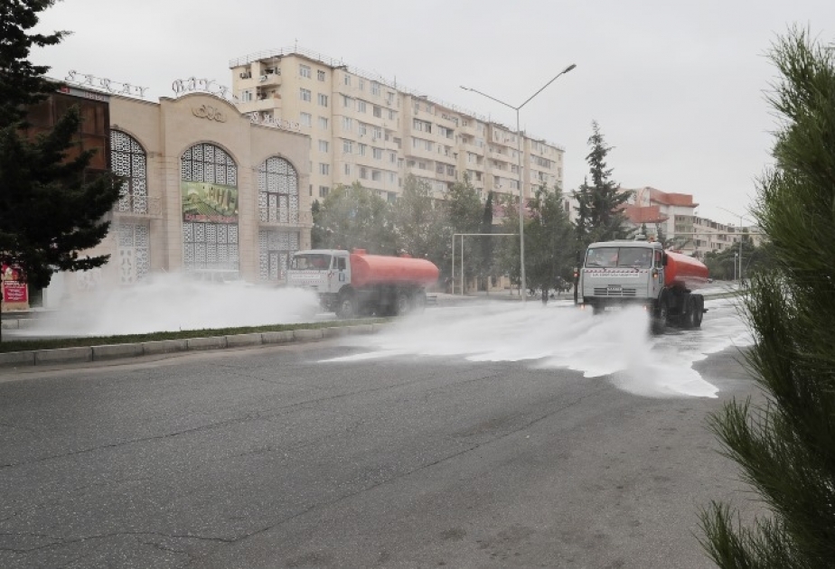 Avqustun 29-da Bakıda 551 küçə dezinfeksiya edilib