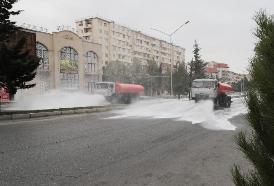 551 rues désinfectées à Bakou