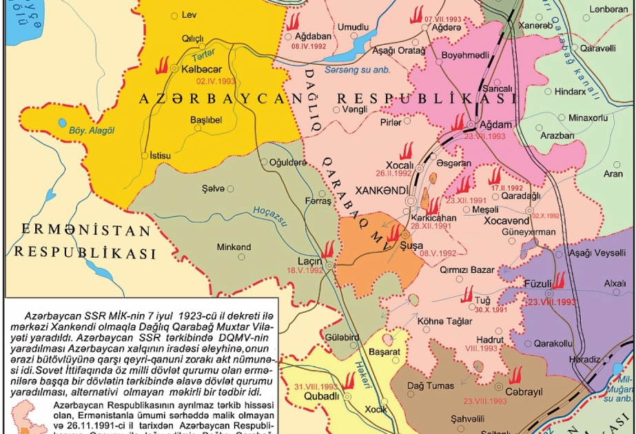 Ermənistanın Azərbaycana təcavüzü: Qubadlı rayonunun işğal olunmasından 27 il keçir