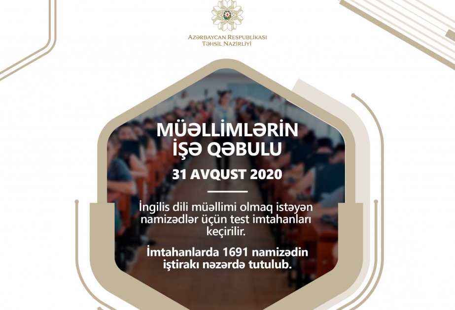 İngilis dili müəllimi olmaq istəyənlərin imtahanı