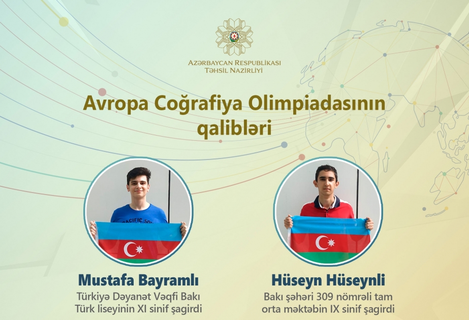 Məktəblilərimiz Avropa Coğrafiya Olimpiadasında uğur qazanıblar