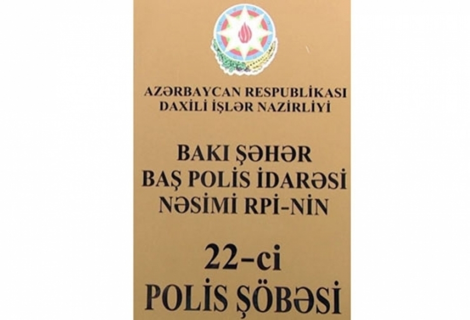 Nəsimi rayonunda gözəllik salonundan oğurluq edən şəxs Qaxda tutulub