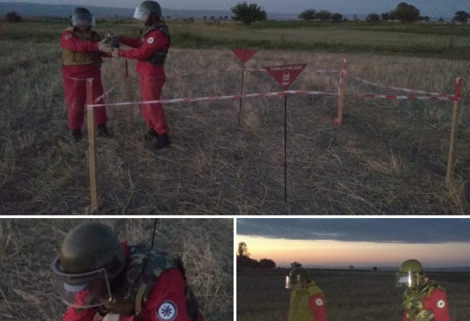 Tovuz rayonunun Xatınlı kəndi ərazisində 9M33 raketinin hava təzyiq akkumulyatoru aşkarlanıb