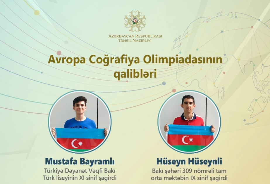 Escolares azerbaiyanos obtuvieron éxito en la Olimpiada Europea de Geografía