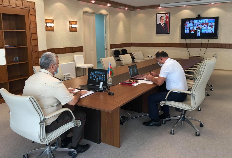 FHN-in Dövlət Yanğın Nəzarəti Xidməti videokonfrans formatında seminar-müşavirə keçirib