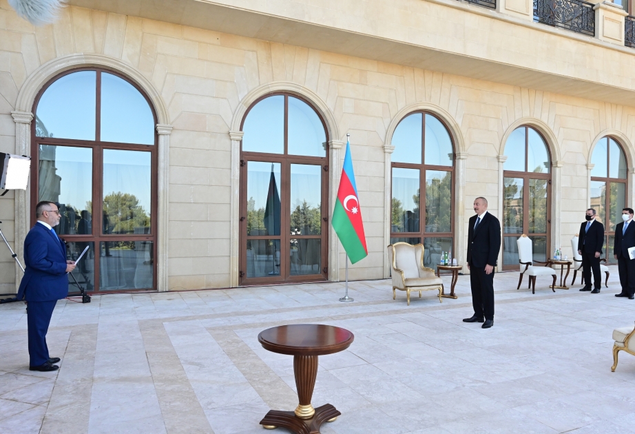 الرئيس الأذربيجاني لسفير اليونان: ندعم تركيا دون تردد وسندعمها في كل الاحوال