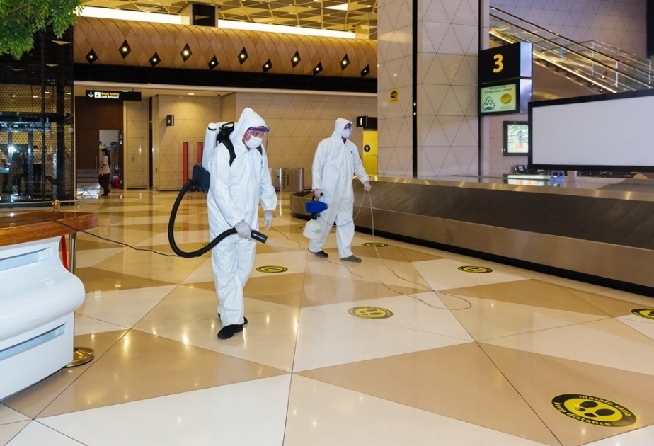 Large-scale disinfection carried out at Heydar Aliyev International Airport