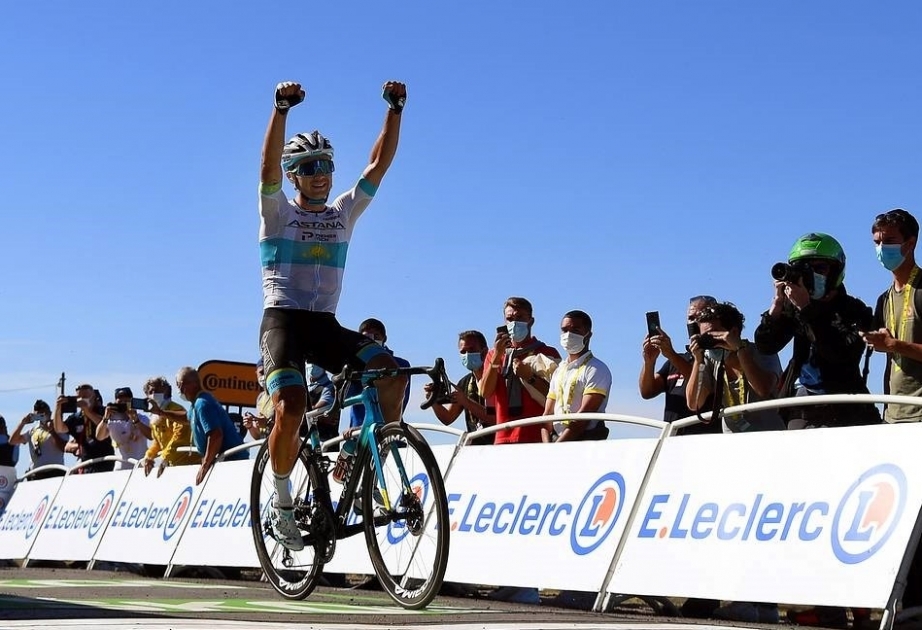 Kazakh Lutsenko wins Tour de France stage six