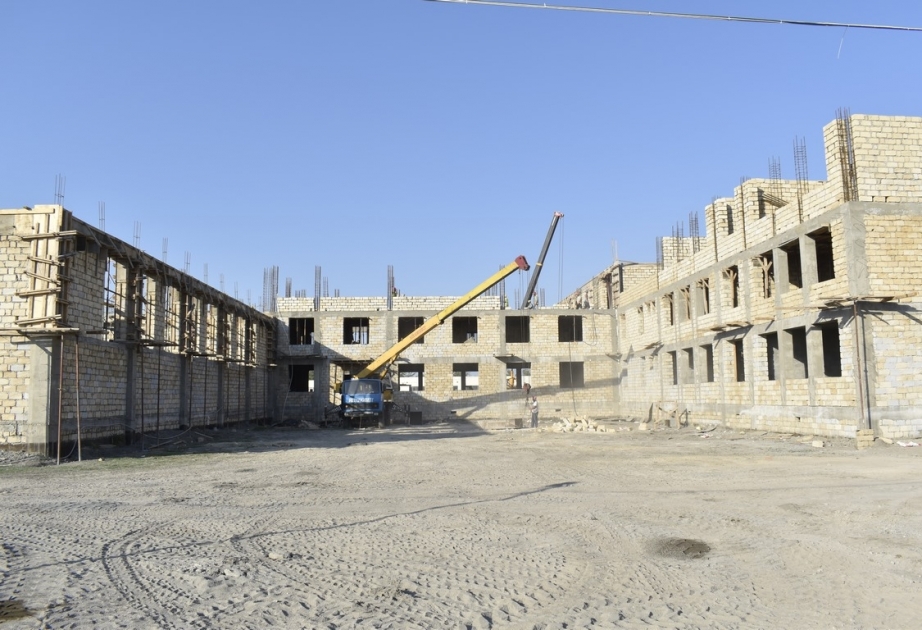Bərdə rayon Qaradəmirçi kəndində 624 şagird yerlik yeni məktəb inşa edilir