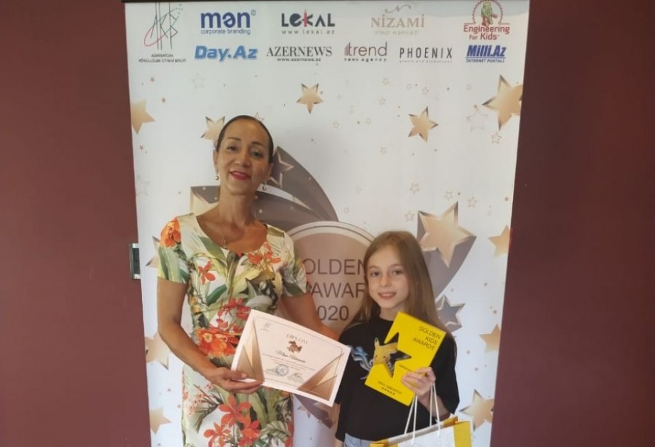 On yaşlı gimnast Mina Abbasova “Azerbaijan Golden Kids Awards 2020” mükafatına layiq görülüb