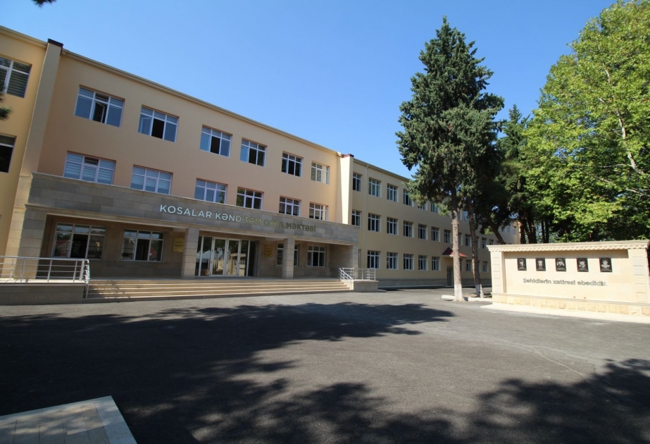 İsmayıl Şıxlı adına Kosalar kənd tam orta məktəbində son tamamlanma işləri aparılır