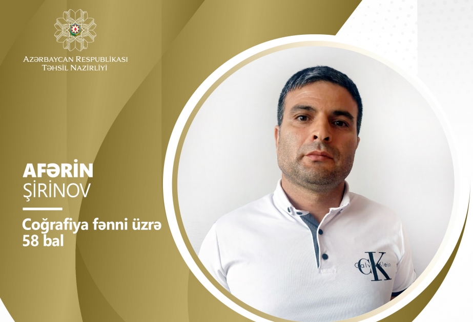 Coğrafiya fənni üzrə müsabiqədə Afərin Şirinov diqqətəlayiq nəticə əldə edib