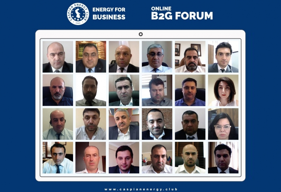 “Caspian Energy Club” AQTA sədrinin müavininin iştirakı ilə ONLAYN B2G FORUM təşkil edib