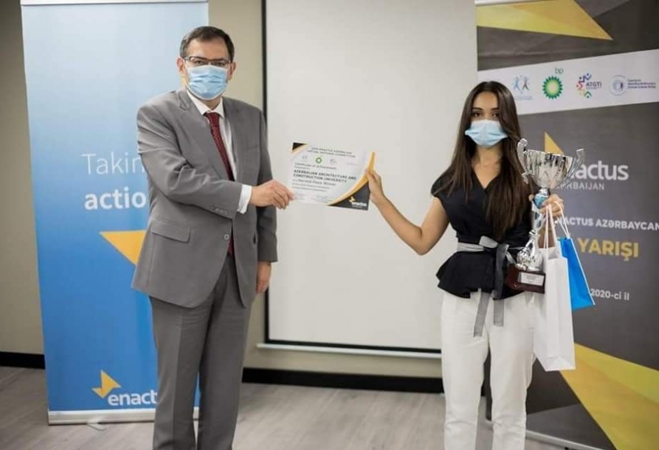 AzMİU-nun “Enactus” komandası mükafatlandırılıb