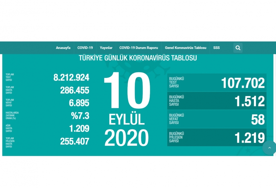 Covid-19 en Turquie: 1 512 cas et 58 décès confirmés en 24h