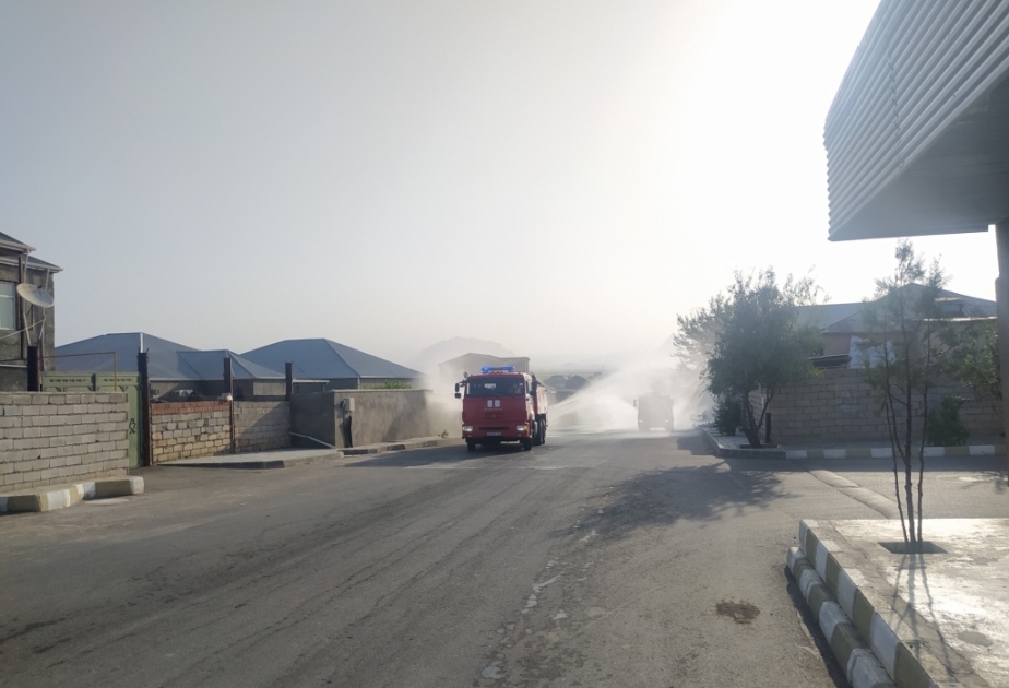 Naxçıvan şəhərində dezinfeksiya tədbirləri davam etdirilir