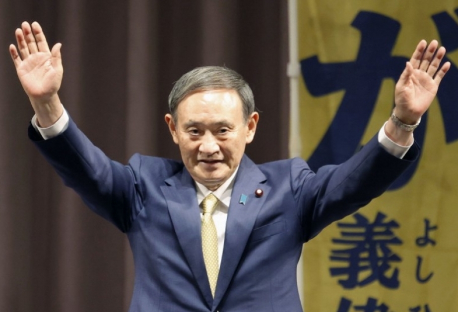 Yoşihide Suqa Yaponiyanın hakim Liberal Demokratik Partiyasının sədri seçilib