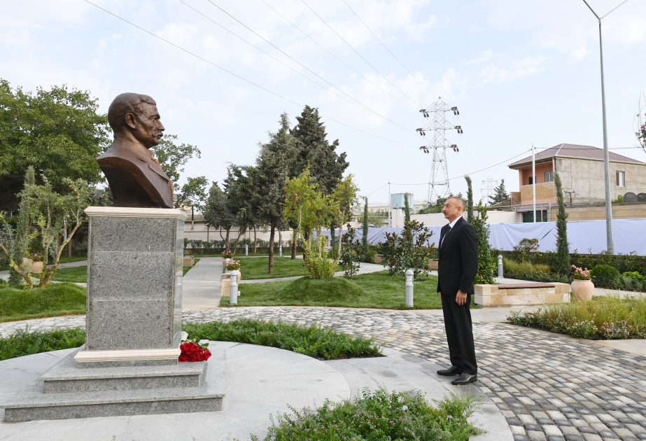 Bakının Əmircan qəsəbəsində Murtuza Muxtarov adına park istifadəyə verilib  Prezident İlham Əliyev parkda yaradılan şəraitlə tanış olub YENİLƏNİB  VİDEO