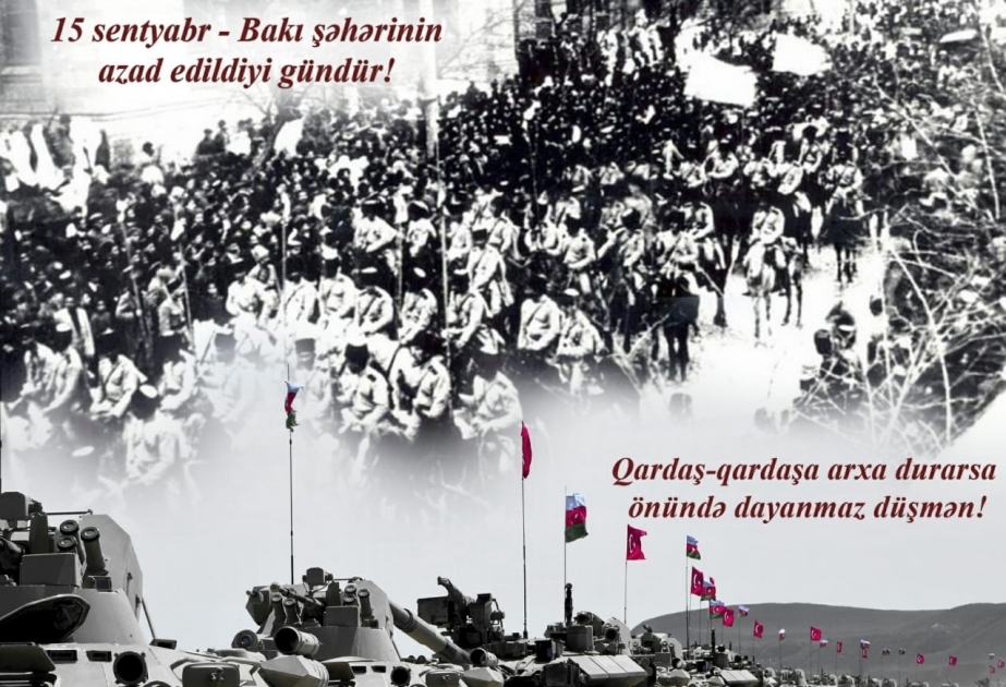 El Ministerio de Defensa compartió una interesante publicación dedicada al 102º aniversario de la liberación de Bakú