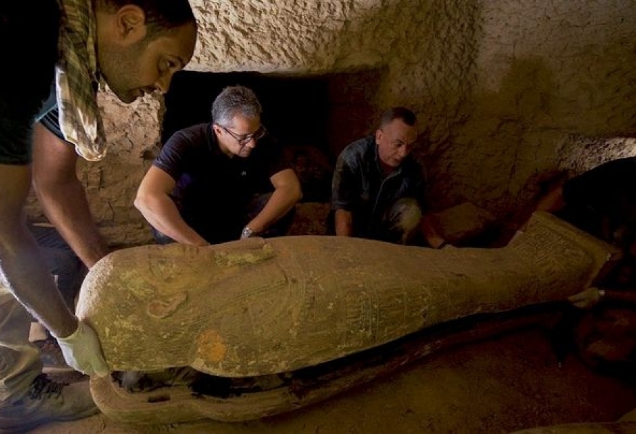 In der Totenstadt von Sakkara in Schacht mehrere versiegelte Särge gefunden