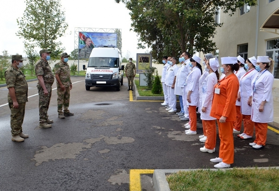 Se inaugura un nuevo departamento del hospital militar en Gandjá