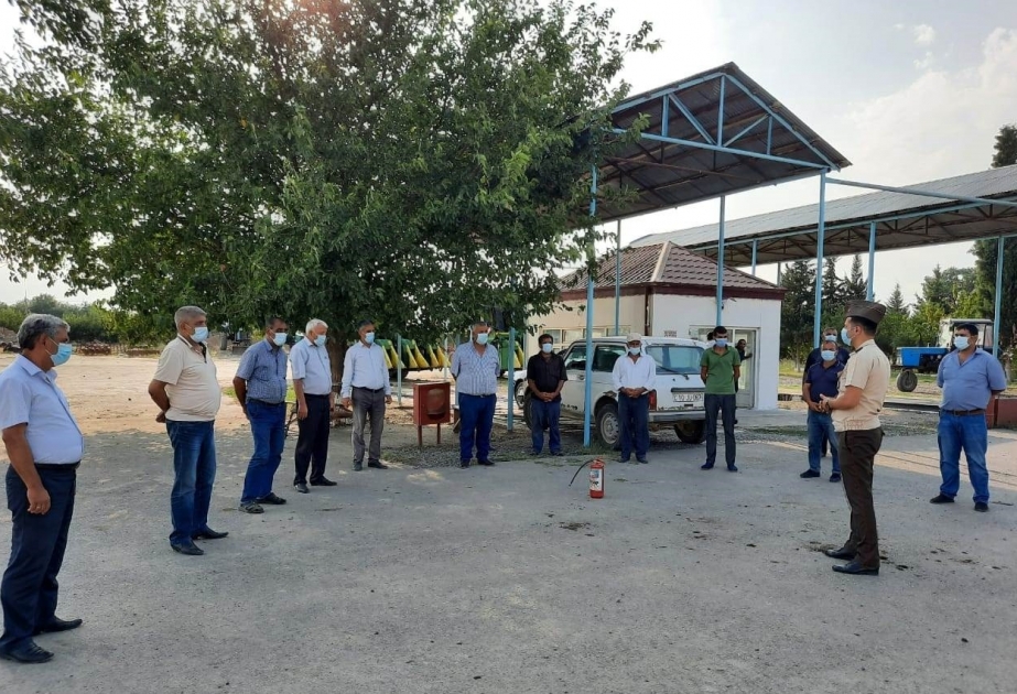 Pambıqçılıqda yanğın təhlükəsizliyi mövzusunda maarifləndirmə tədbirləri davam etdirilir