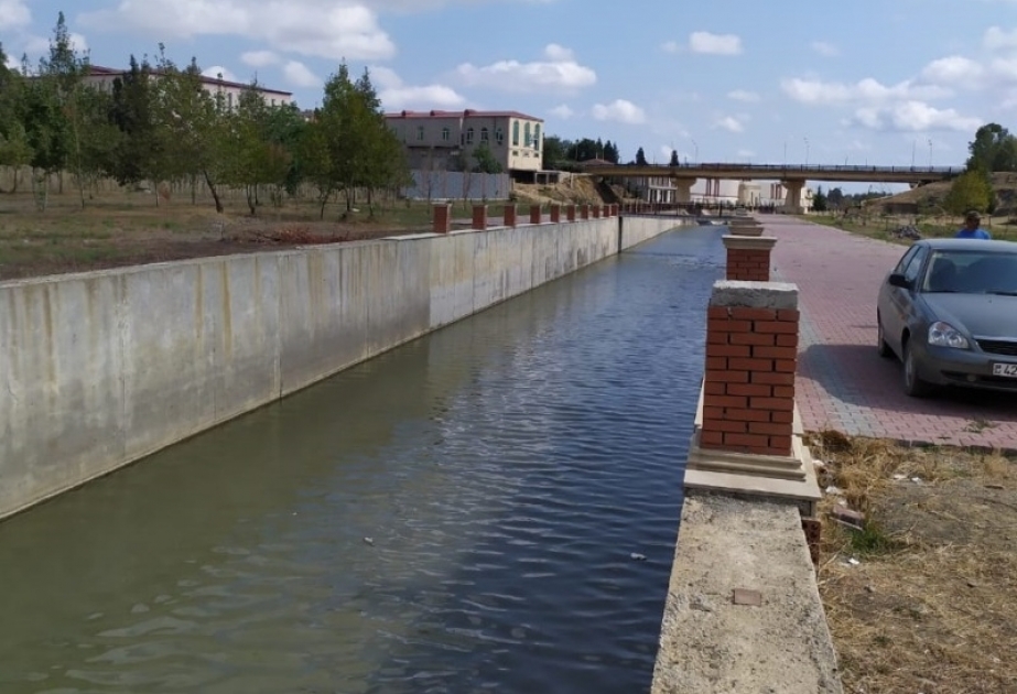 Masallıdakı park-bulvar kompleksində inşaat işləri davam etdirilir
