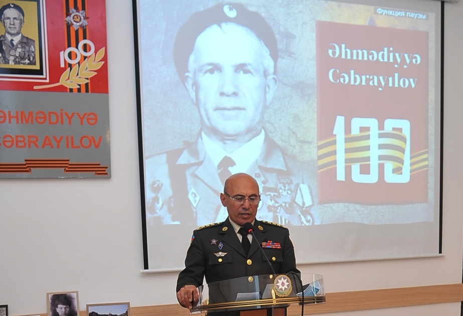 Azərbaycan Hərb Tarixi Muzeyində əfsanəvi partizan Əhmədiyyə Cəbrayılovun 100 illik yubileyi münasibətilə tədbir keçirilib