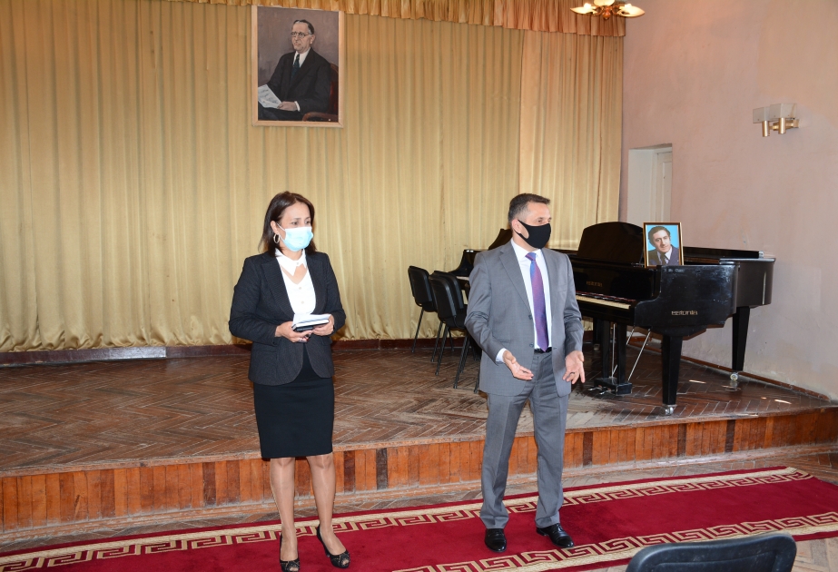Astarada tanınmış bəstəkar Oqtay Kazıminin xatirə lövhəsinin açılışı olub