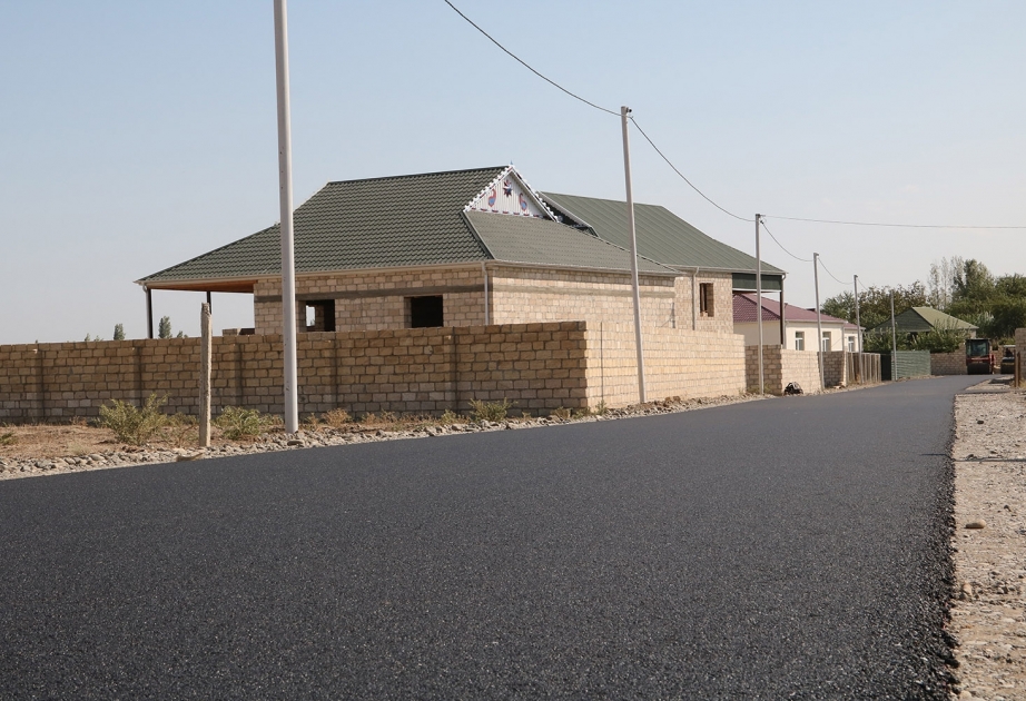 Ağdam rayonunda daha bir kənd yolu asfaltlanıb