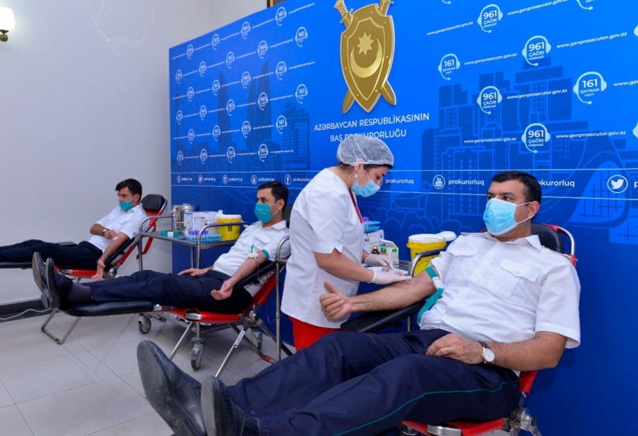 Prokurorluq əməkdaşları qanvermə aksiyasında fəal iştirak edirlər