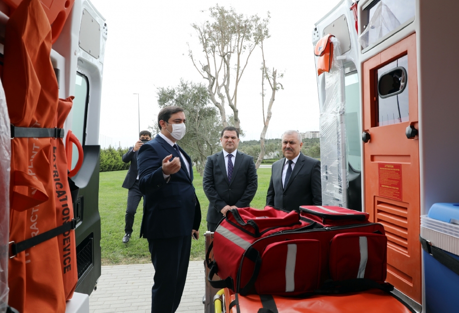 Dövlət başçısının adından Naxçıvan Muxtar Respublikasına 7 ambulans təqdim edilib VİDEO