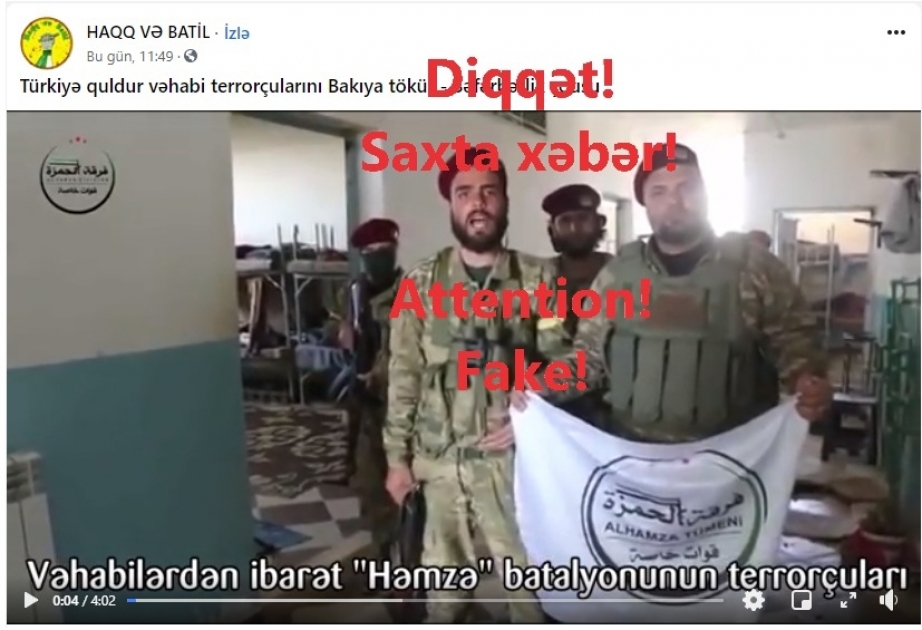 Ermənistan xüsusi xidmət orqanları təxribat-pozuculuq fəaliyyətlərini davam etdirirlər