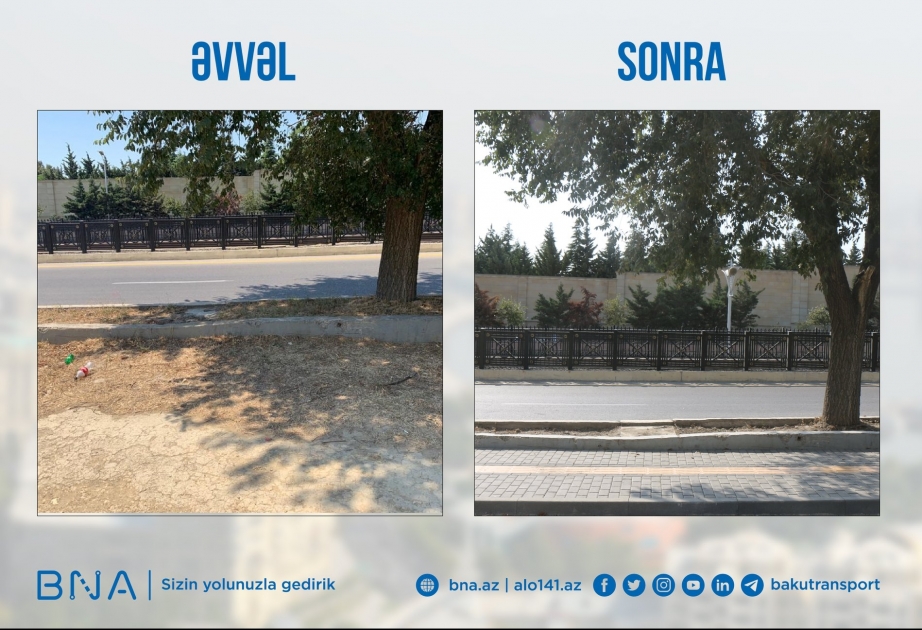 Paytaxtda piyada səkiləri yenilənir