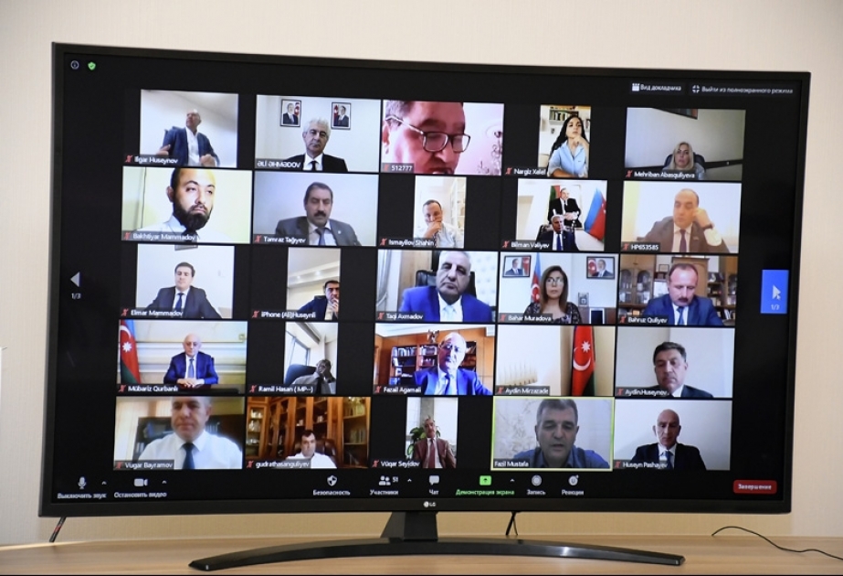 YAP İcra Katibliyində “Sosial şəbəkələr: milli maraqlar, siyasi və mənəvi məsuliyyət” mövzusunda videokonfrans keçirilib