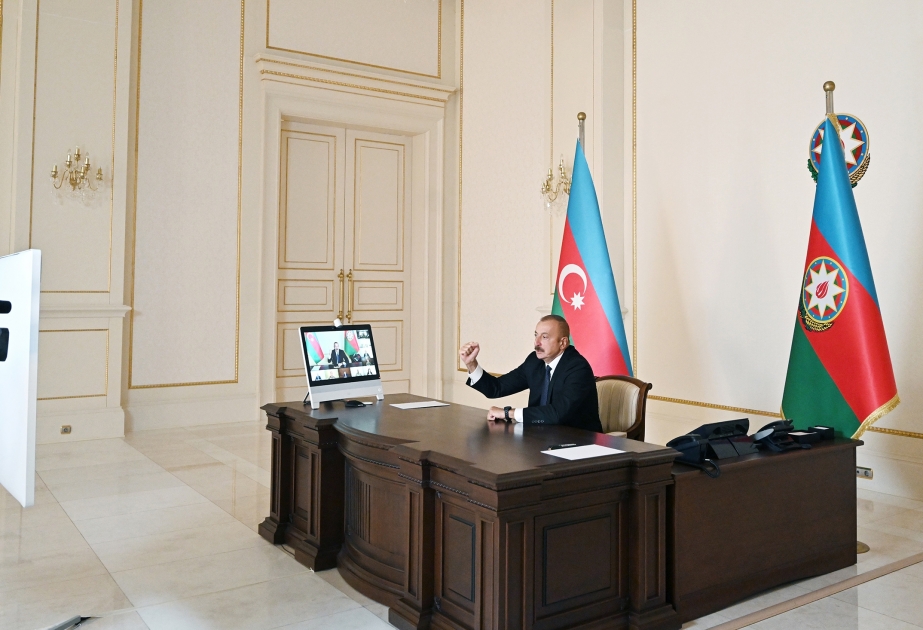 Prezident İlham Əliyev: Ermənistanın Azərbaycana qarşı davam edən işğalçılıq siyasəti onun faşist mahiyyətini bütün dünyaya göstərir VİDEO